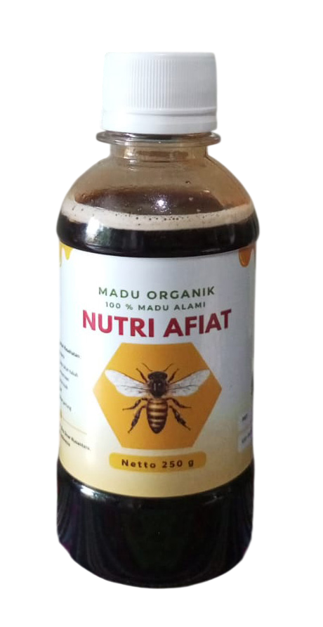 Nutri Afiat Organic Honey — 250g bottle of 100% pure organic honey
